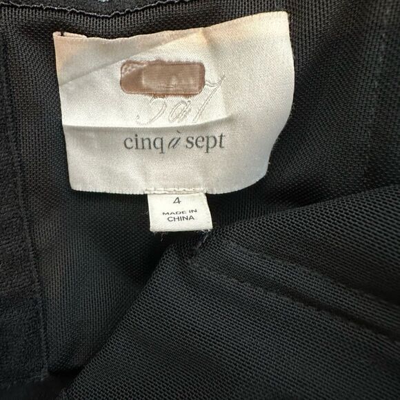 Cinq a sept Gramercy Black Strapless Ruffle Midi Dress| Size 4 - Picture 11 of 12